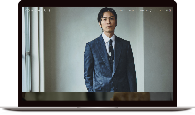 オーダースーツ　ホームページ　WEB　デザイン　集客